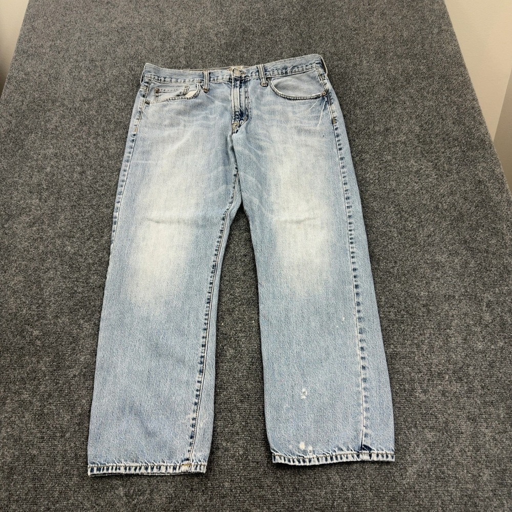 American Eagle Jeans Mens 36x30 Blue Cotton Relaxed Straight Casual Workwear